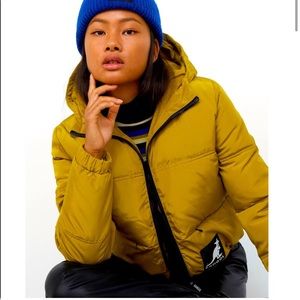 NWOT Kangol x H&M Green Puffer Coat/Jacket